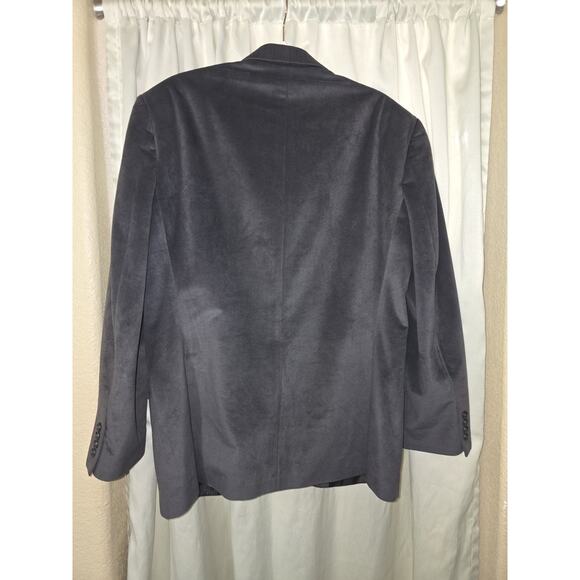 Calvin Klein Velvet Blazer, Men's Sport Coat Size 42R, Dark Gray MSRP $399 - Picture 7 of 10